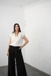 PONA V YAKA KEMİK BLUZ