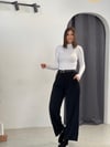 PONTY SİYAH KUMAŞ PANTOLON