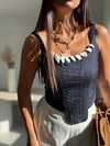 PRADE LACİVERT JEAN BÜSTİYER