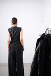 PRİME STYLE ŞERİT DETAYLI SİYAH PANTOLON