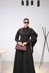 RAVİ YAKA DETAYLI TASARIM SİYAH GÖMLEK