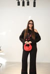 RED FLOW KIRMIZI ŞERİTLİ SİYAH PANTOLON