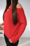RED İCON KIRMIZI TRİKO BLUZ