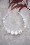 REMİ BEYAZ-GOLD KOLYE