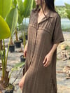 RENA KAHVE GÖMLEK ELBİSE
