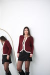 RİNA BORDO ÖN BAĞLAMALI HIRKA