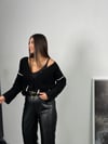 ROBEN DÜĞMELİ SİYAH CEKET