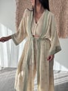 ROCİDA DESENLİ BEJ KAFTAN