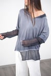 RON İNDİGO TASARIM BLUZ