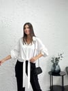ROSSA KOL DETAYLI BEYAZ GÖMLEK