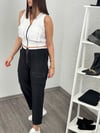 RUTHY SİYAH TASARIM PANTOLON