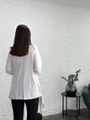 SALERNO BEYAZ ASİMETRİK BLUZ