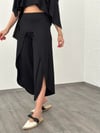 SAN POLO YIRTMAÇLI SİYAH PANTOLON