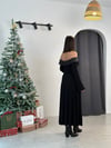 SANTA SİYAH TASARIM ELBİSE