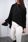 SARDES SİYAH PANÇO BLUZ