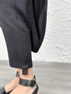 SATEEN SİYAH TASARIM PANTOLON