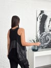 SATONY DERİ DETAYLI BLUZ