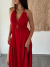 SCARLET VİŞNE  MÜSLİN ELBİSE