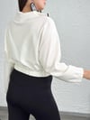 SEBA FERMUARLI KREM SWEATSHIRT