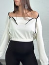 SEBA FERMUARLI KREM SWEATSHIRT