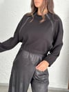 SEBA FERMUARLI SİYAH SWEATSHIRT