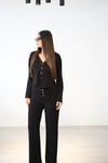 SET FİRE ÇITÇITLI SİYAH PANTOLON