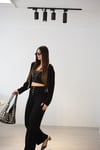 SET FİRE ÖN ÇITÇITLI SİYAH BLUZ