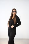 SET FİRE ÖN ÇITÇITLI SİYAH BLUZ