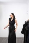 SETTY YAKA DETAYLI SİYAH BLUZ
