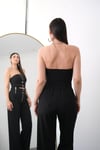 SİENA TASARIM SİYAH PANTOLON