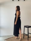 SOFİA SİYAH MÜSLİN ELBİSE