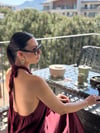 SOLEN BOYUNDAN BAĞLAMALI BORDO ELBİSE
