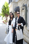 SORELLE ŞERİT DETAYLI BEYAZ KAFTAN