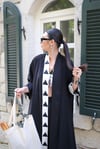 SORELLE ŞERİT DETAYLI SİYAH KAFTAN