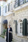 SORELLE ŞERİT DETAYLI SİYAH KAFTAN