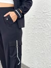 SOTTE SİYAH TASARIM PANTOLON