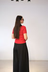 SURİ FERMUARLI KIRMIZI BLUZ