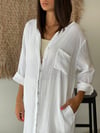 SUYETO BEYAZ KAFTAN ELBİSE