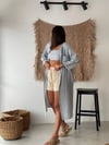 SUYETO GRİ  KAFTAN ELBİSE
