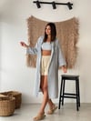 SUYETO GRİ  KAFTAN ELBİSE