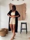 SUYETO SİYAH  KAFTAN ELBİSE