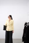 TANİA LİMON SARISI ŞAL DETAY BLAZER