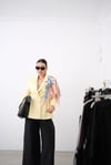 TANİA LİMON SARISI ŞAL DETAY BLAZER