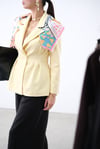 TANİA LİMON SARISI ŞAL DETAY BLAZER