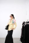 TANİA LİMON SARISI ŞAL DETAY BLAZER