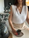 TARO BEYAZ MÜSLİN BLUZ