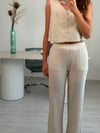 TARO SİS BEYAZI MÜSLİN PANTOLON