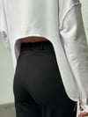 TELA SİYAH RAHAT PANTOLON