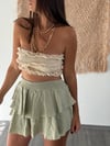 TELLY MİNT ŞORTLU ETEK