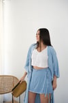 TENCY MAVİ ŞORT ETEK